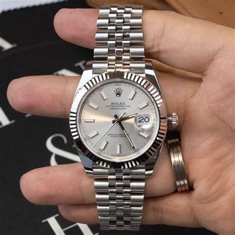 rolex datejust 41mm silver|2021 rolex datejust 41 mm.